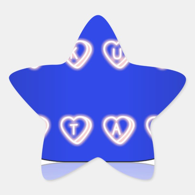 Sticker Étoile Impression d'art Hakuna Matata (Devant)