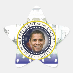 Sticker Étoile Inauguration 2013 du Président Barack Obama