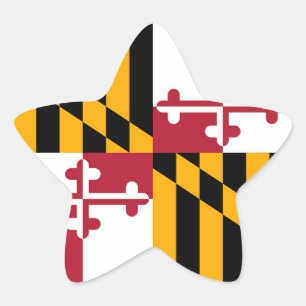 Sticker Étoile Indicateur de l'état du Maryland