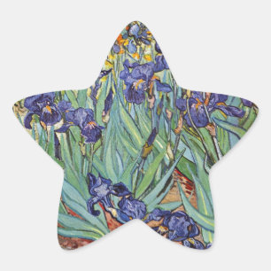 Sticker Étoile Iris de Van Gogh Peinture Impressionniste