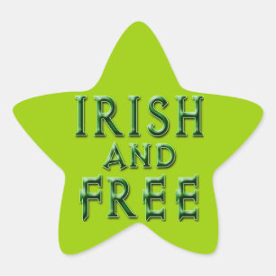 Sticker Étoile IRLANDE et GRATUIT pour la Saint Patrick