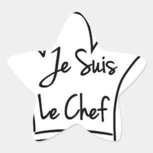 Sticker Étoile Je Suis Le Chef