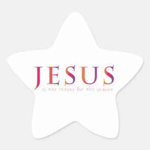 Sticker Étoile Jésus est la raison de la saison