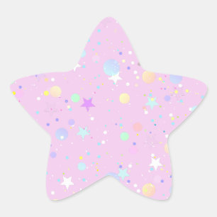 Sticker Étoile Joli rose pastel esthétique
