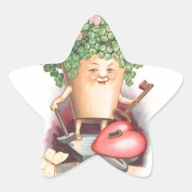 Sticker Étoile Jour de Saint Patrick (Devant)