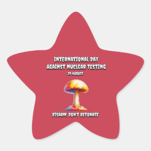 Sticker Étoile Journée internationale contre les essais nucléaire