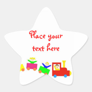 Sticker Étoile Joyeux Train pour enfants