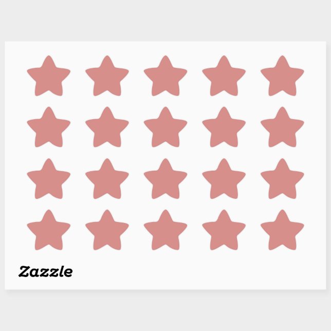 Sticker Étoile La couleur rose new york (Feuille)