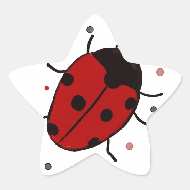 Sticker Étoile Ladybug (Devant)