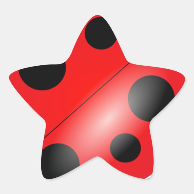 Sticker Étoile Ladybug - Ladybird (Devant)