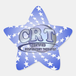 STICKER ÉTOILE LOGO DE BLEU CERTIFIÉ PAR TUBE DE THÉRAPEUTE