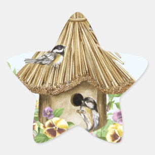 Sticker Étoile Maison d'oiseau des poulets
