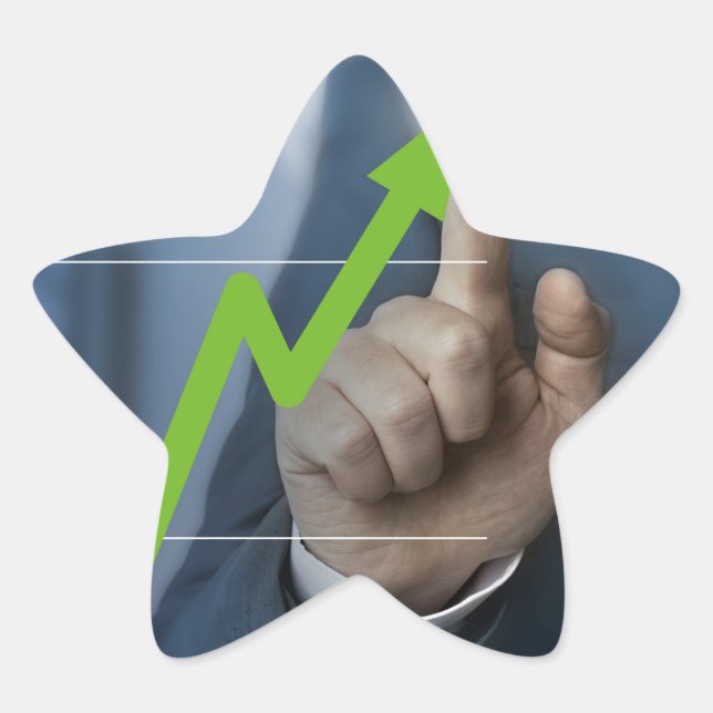 Sticker Étoile Man showing stock price touchscreen concept (Devant)