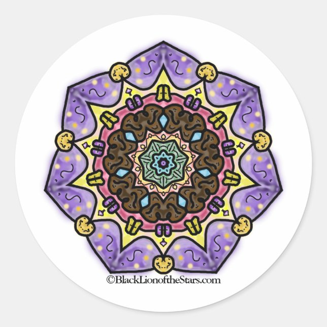 Sticker Etoile Mandala (Devant)