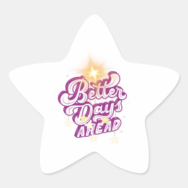 Sticker Étoile meilleurs jours (Devant)