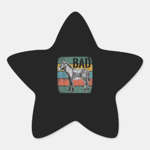 Sticker Étoile Mèmes de Bad Donkey   Cute Donkey Lover