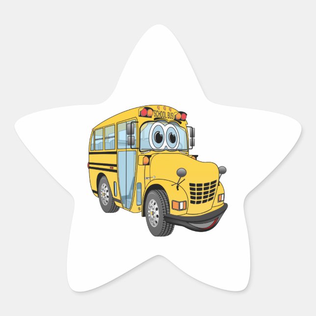 Sticker Étoile Mini School Bus (Devant)