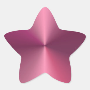Sticker Étoile Modèle Rose Tendance Moderne Look Métallisé Vide