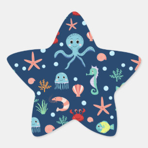 Sticker Étoile Monde marin