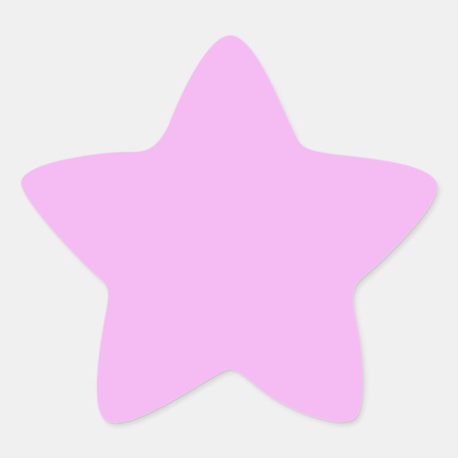 Sticker Étoile Monet Pinkish-Purple couleur unie (Devant)