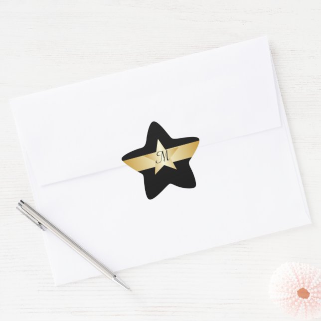 Sticker étoile monogramme (Enveloppe)