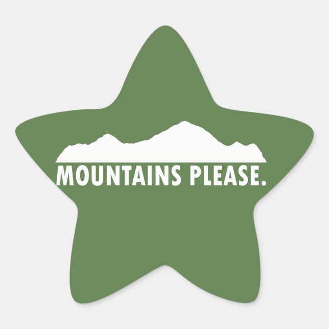 Sticker Étoile Montagnes S'Il Vous Plaît (Devant)