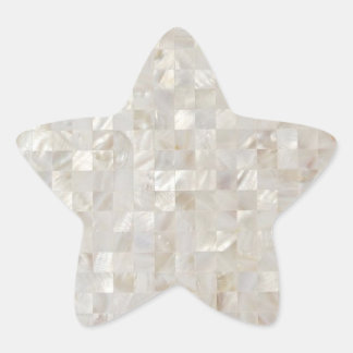 Sticker Étoile Mother of Pearl, Beige Light