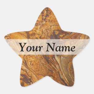 Sticker Étoile Motif abstrait Sandstone
