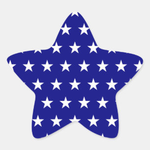 Sticker Étoile Motif blanc et étoile de marine