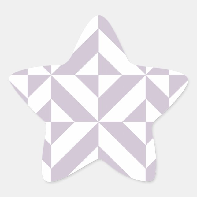 Sticker Étoile Motif de cube de pale Cool géométrique (Devant)