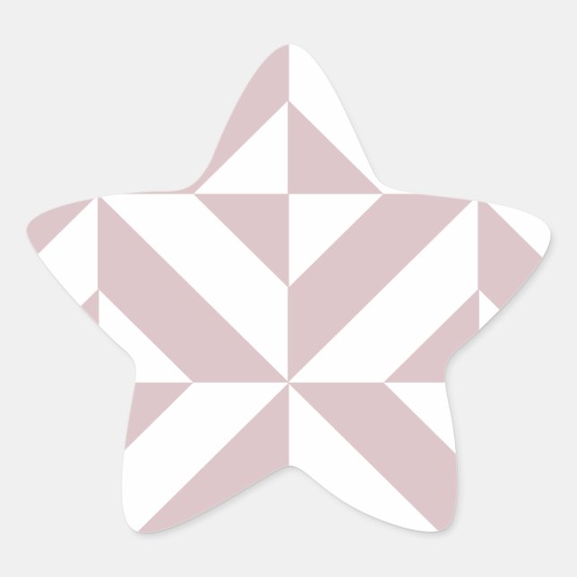 Sticker Étoile Motif de cube géométrique Mauve (Devant)
