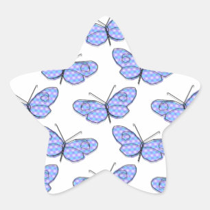Sticker Étoile Motif de papillon cosmique