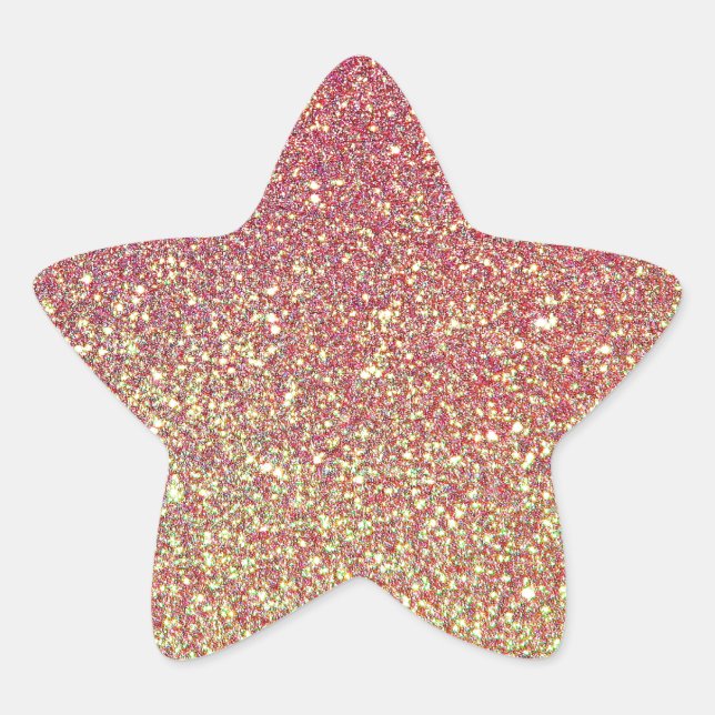Sticker Étoile Motif de Parties scintillant branché Sparkle (Devant)