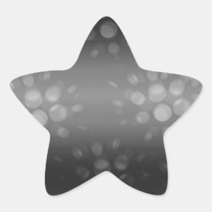 Sticker Étoile Motif des éclats pointus - Noir, Gris, Blanc