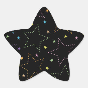 Sticker Étoile Motif du ciel de nuit étoilé