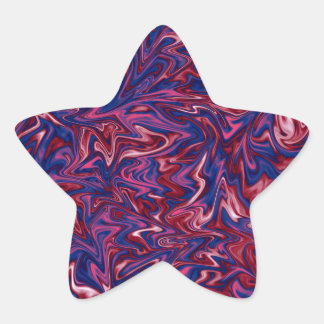 Sticker Étoile Motif en marbre