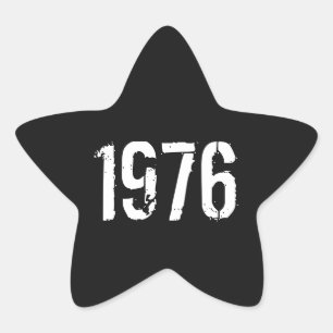 Sticker Étoile Né en 1976 Anniversaire