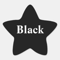 Sticker étoile noire