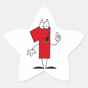 Sticker Étoile Numéro 1er Anniversaire T-shirts et cadeaux