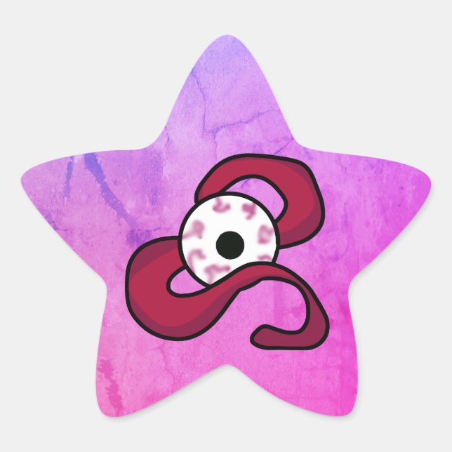 Sticker Étoile OEil épinglé (Devant)