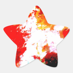 Sticker Étoile Oeuvre artistique créative Abstraite