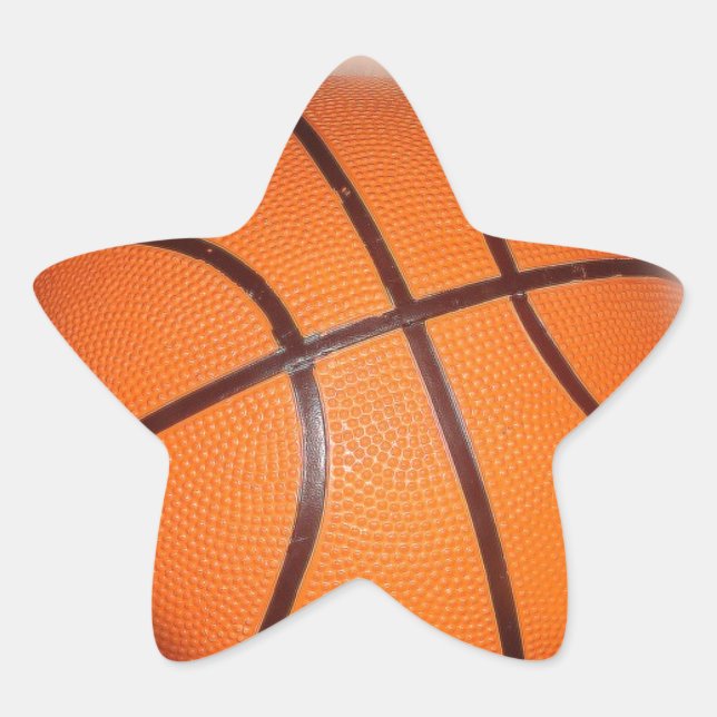 Sticker Étoile Oeuvre de basket-ball (Devant)