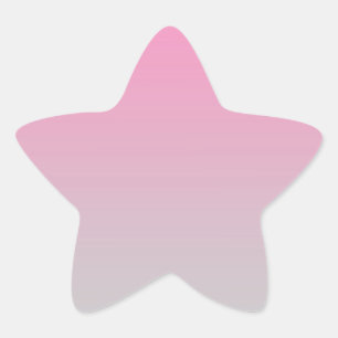 Sticker Étoile Ombre rose et gris