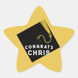 Sticker Étoile Or diplôme