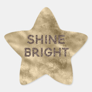 Sticker Étoile Or Parties scintillant antique Glitz brillant