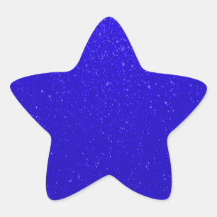 Sticker Étoile Parties scintillant bleu foncé doux