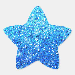 Sticker Étoile Parties scintillant bleues Étincelles Texture
