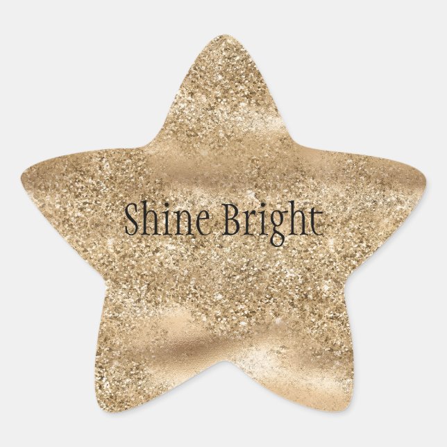 Sticker Étoile Parties scintillant Gold Sparkle Glitz (Devant)