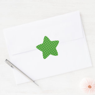Sticker Étoile Parties scintillant Shamrock verte