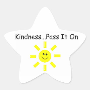 Sticker Étoile Passage de gentillesse… il dessus